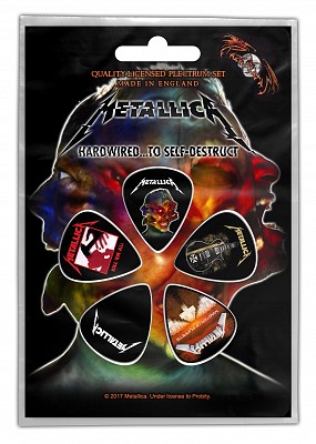 Set 5 Pene de Chitara Metallica Hardwired to self Destruct PP010