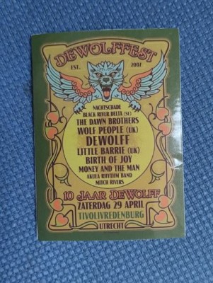 Sticker-afis DEWOLFF Festival Poster (JBG)