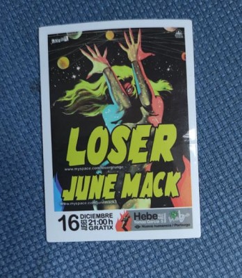 Sticker-afis Loser June Mack (JBG)
