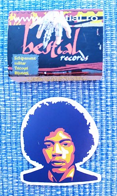 Sticker (abtibild) mic Jimi Hendrix (JBG)