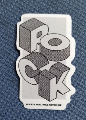 Sticker (abtibild) ROCK Litere Mari (JBG)