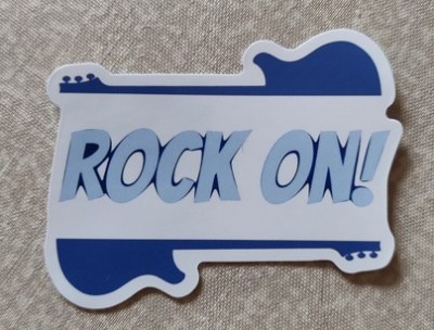 Sticker (abtibild) Rock On - Guitars (JBG)