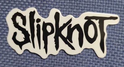 Sticker (abtibild) mic Slipknot Alb_negru(JBG)