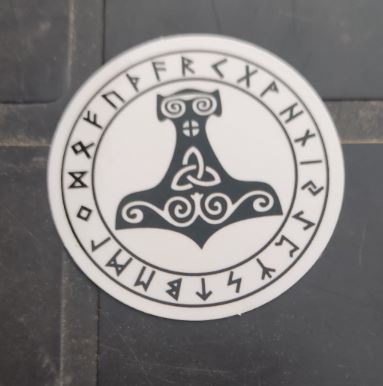 Sticker (abtibild) Viking -  Celtic Thors Hammer (JBG)