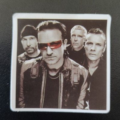 Sticker (abtibild) U2 Band alb-negru (JBG)