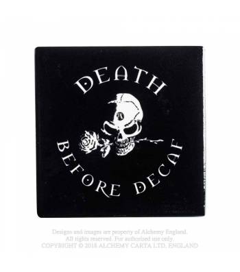 Suport ceramic  pt. pahar   CC7 Death Before Decaf Individual Coaster