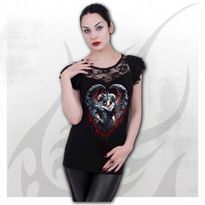 Top dama K102F721 SOLEMN VOW - Lace Layered