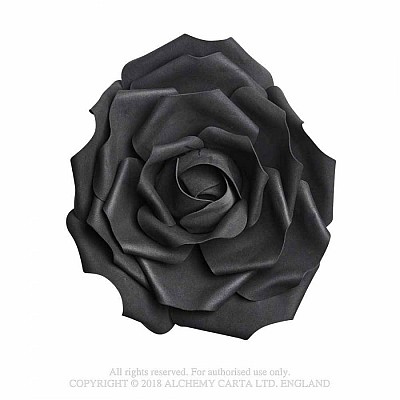 Trandafir artificial (foam) negru oversized ROSE3 Large Black Rose Head