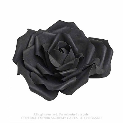 Trandafir artificial (foam) negru oversized ROSE3 Large Black Rose Head