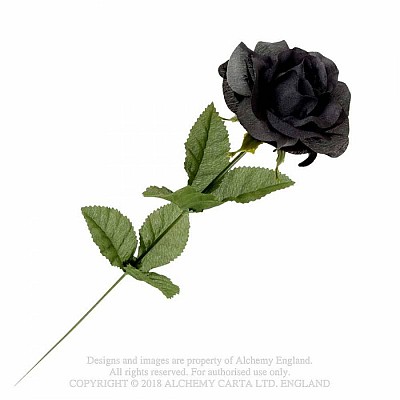 Trandafir artificial negru ROSE1 Black Imitation rose