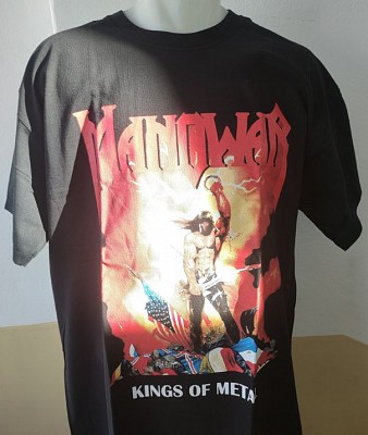 Tricou MANOWAR Kings Of Metal TR/FR/LK (Lichidare Stoc!)