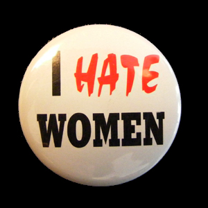Insigna mica I HATE WOMEN