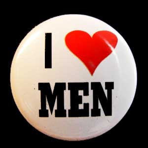 Insigna mica I LOVE MEN