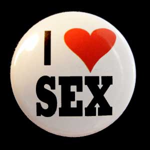 Insigna mica I LOVE SEX