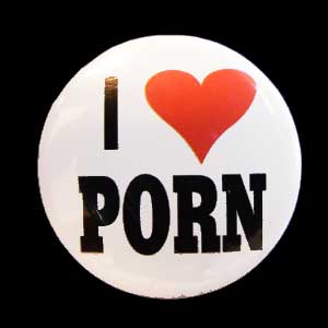 Insigna mica I LOVE PORN