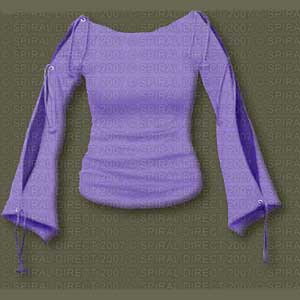 Girlie F419P001 - GOTHIC ELEGANCE - BoatNeck Open Top Purple