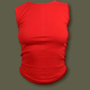Girlie P004G014 - Urban Fashion Top Red