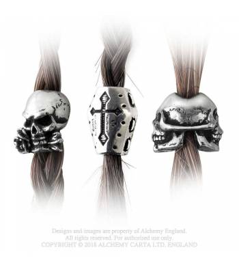 Accesorii pt. par si barba  ABR1 Funereal Beard & Hair Beads Hair Accessories (set 3 buc)
