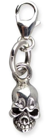 AC500 Accesoriu de argint pentru bratara/lantisor - Skull