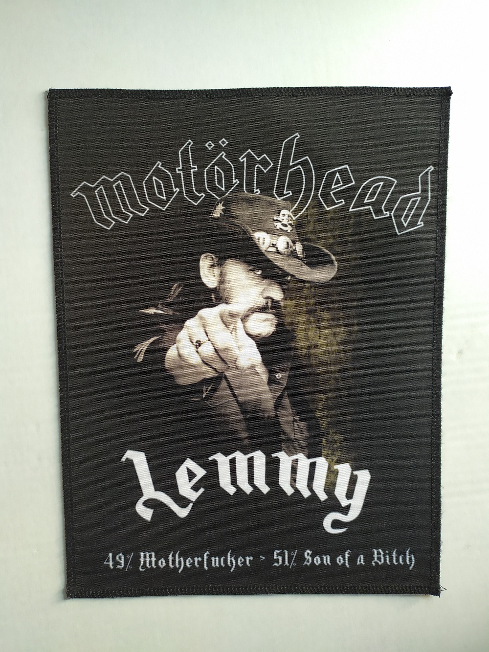 Backpatch MOTORHEAD Lemmy 49% Motherfucker