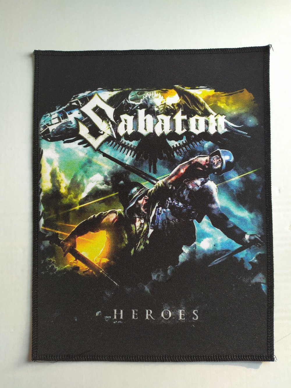 Backpatch SABATON Heroes (Flaming Ind)