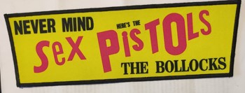 Backpatch superstrip SEX PISTOLS Never Mind The Bollocks