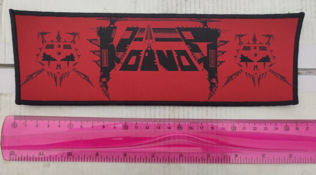 Backpatch superstrip VOIVOD Logo Rosu