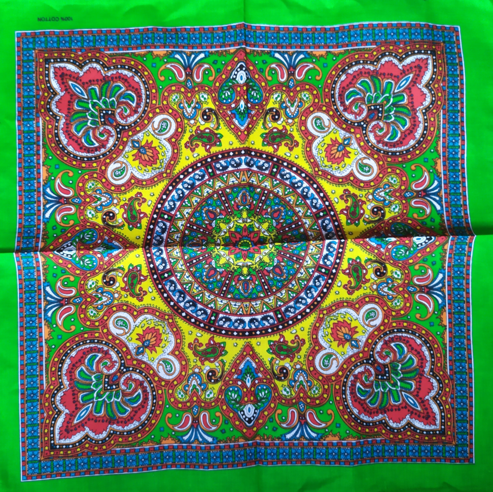 Bandana Green Mandala