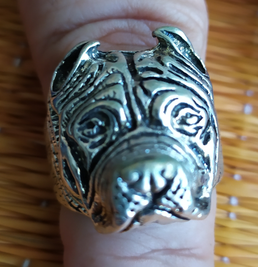 Inel Biker Ring Pug