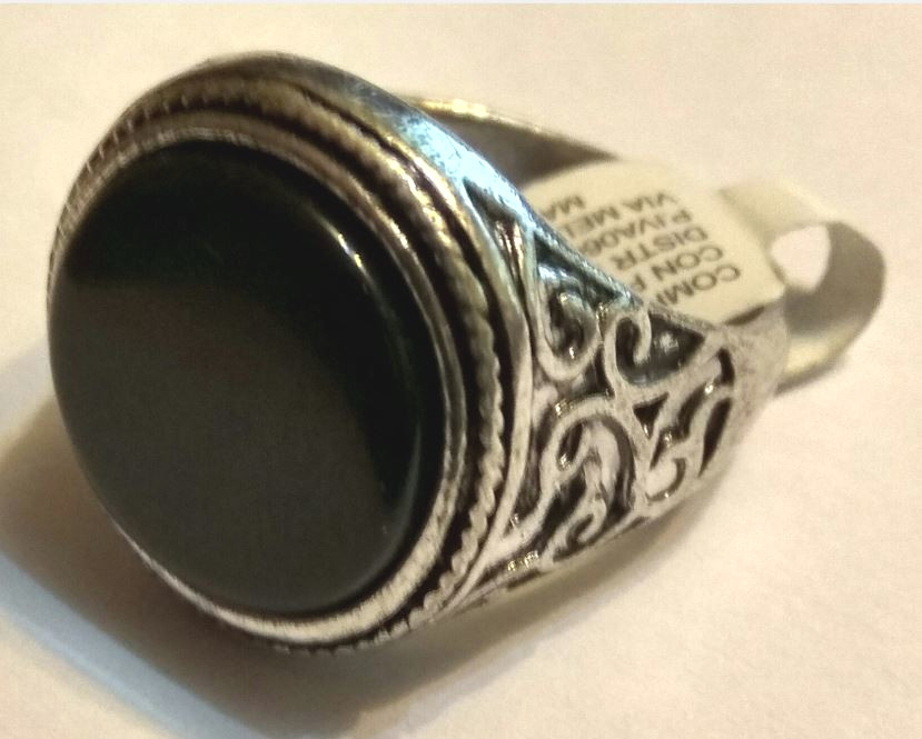 Biker Ring Tribal Onix model 9