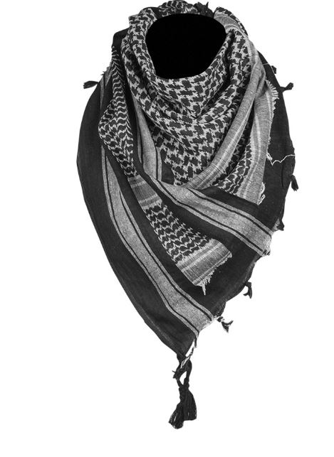 Esarfa multifunctionala Art. No.12619500 BLACK/WHITE SHEMAGH SCARF