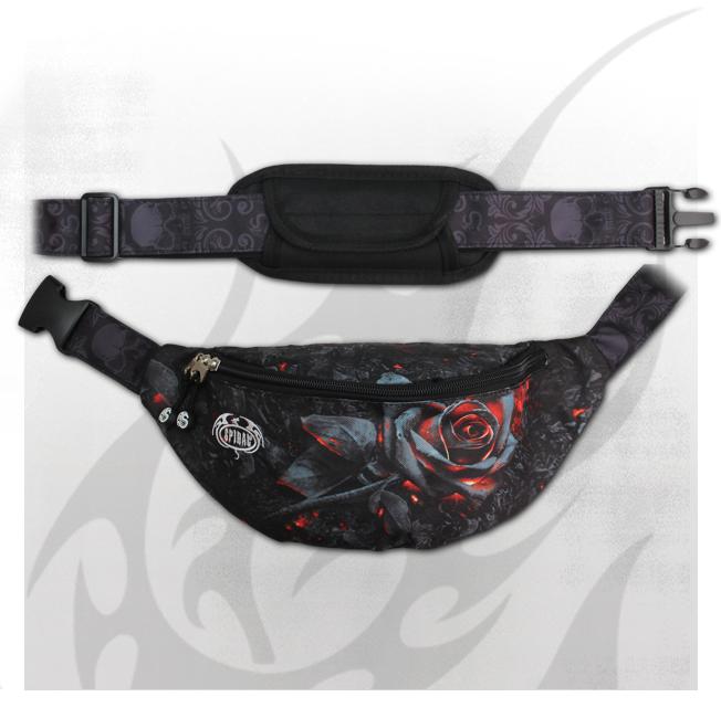 Borseta K048A312 BURNT ROSE - Shoulder Bum-Bag with Printed Strap
