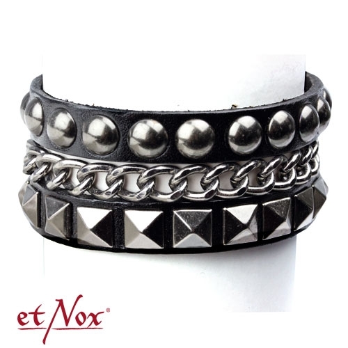 Bratara din piele UA3024 etNox - bracelet Three Metals leather with zinc alloy