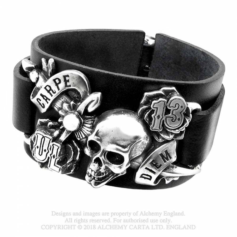 Bratara din piele ULA7 Carpe Diem Leather Wriststrap