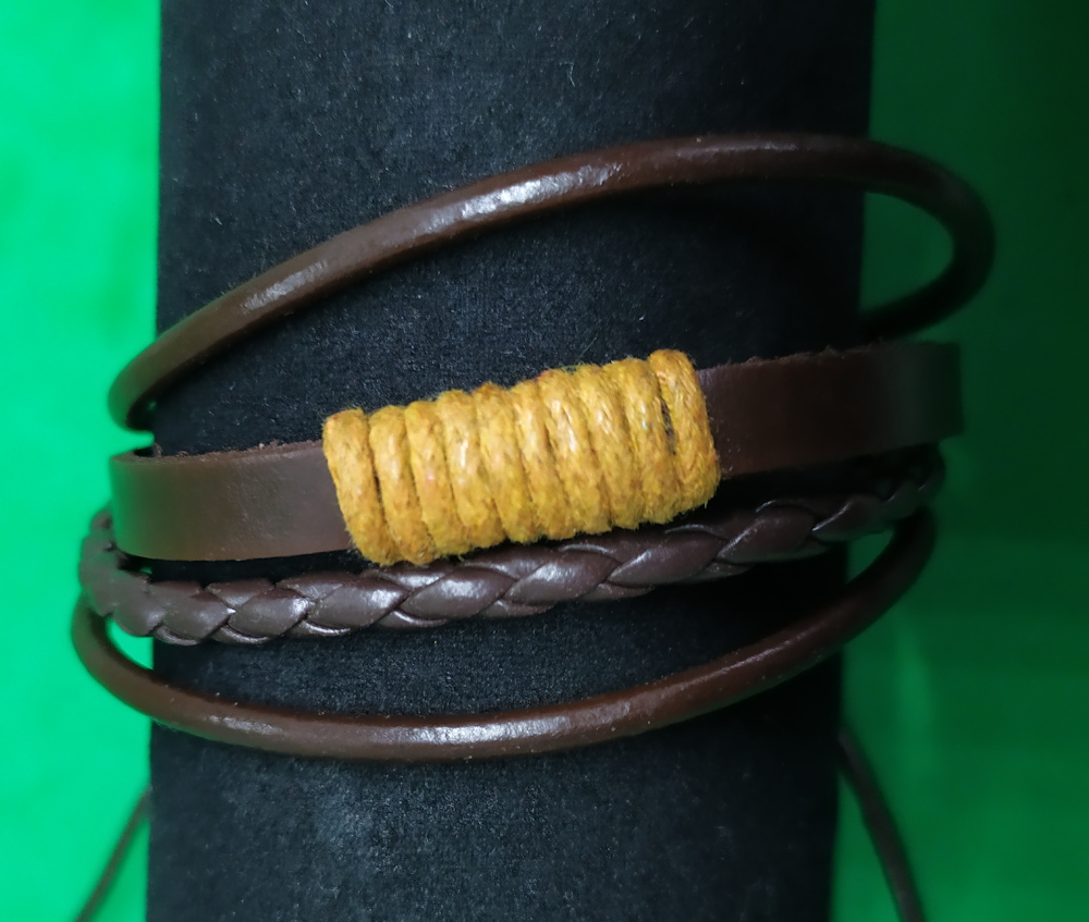 Bratara imitatie de piele impletita model 1