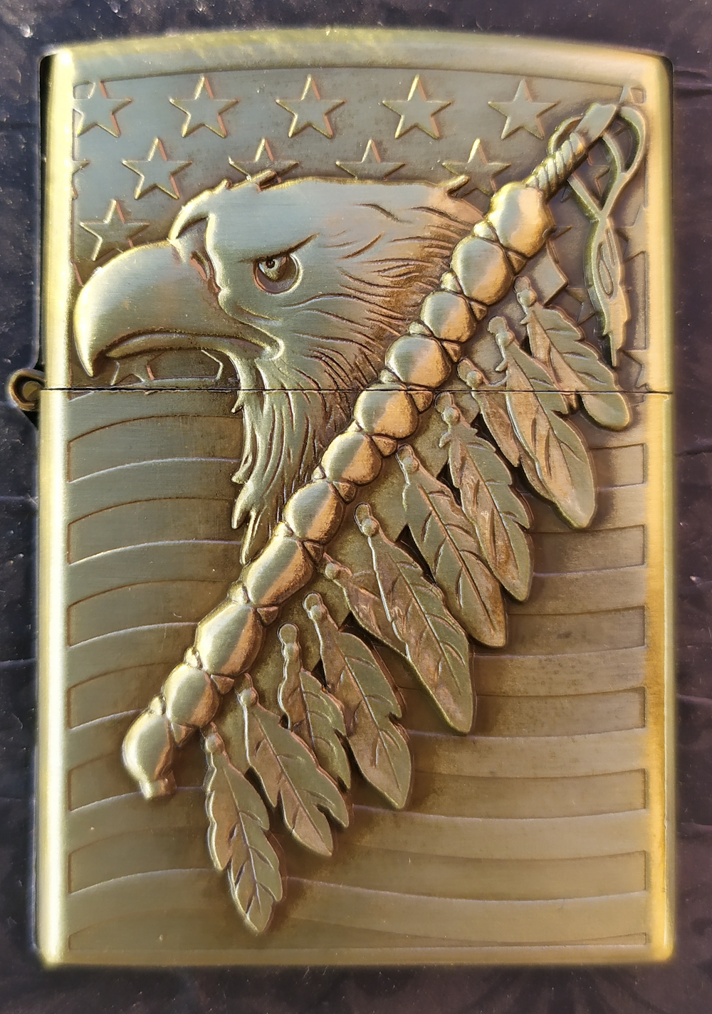 Bricheta aurie tip Zippo Vultur nr 1