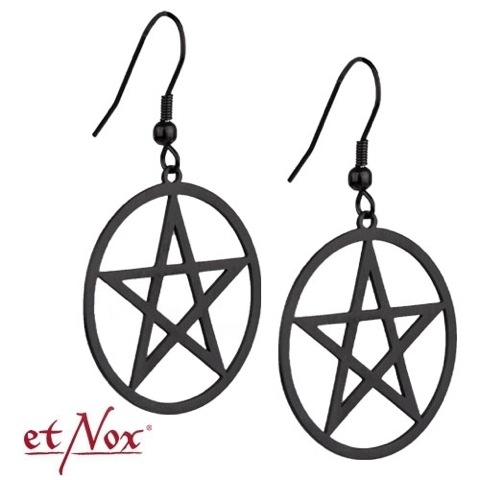 SO4105B Cercei din inox Black Pentacle