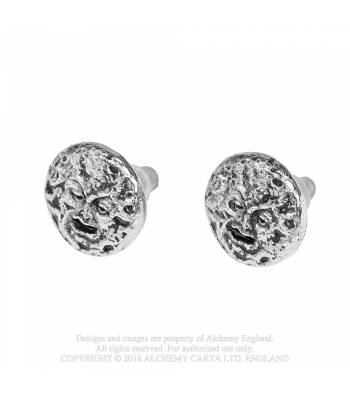 Cercei E400 M era Luna - Man In The Moon: Stud Earrings Studs