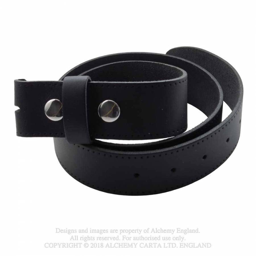 Curea de piele pt. pantaloni (fara catarama) L1BL  1 1/2 inch Leather Belt