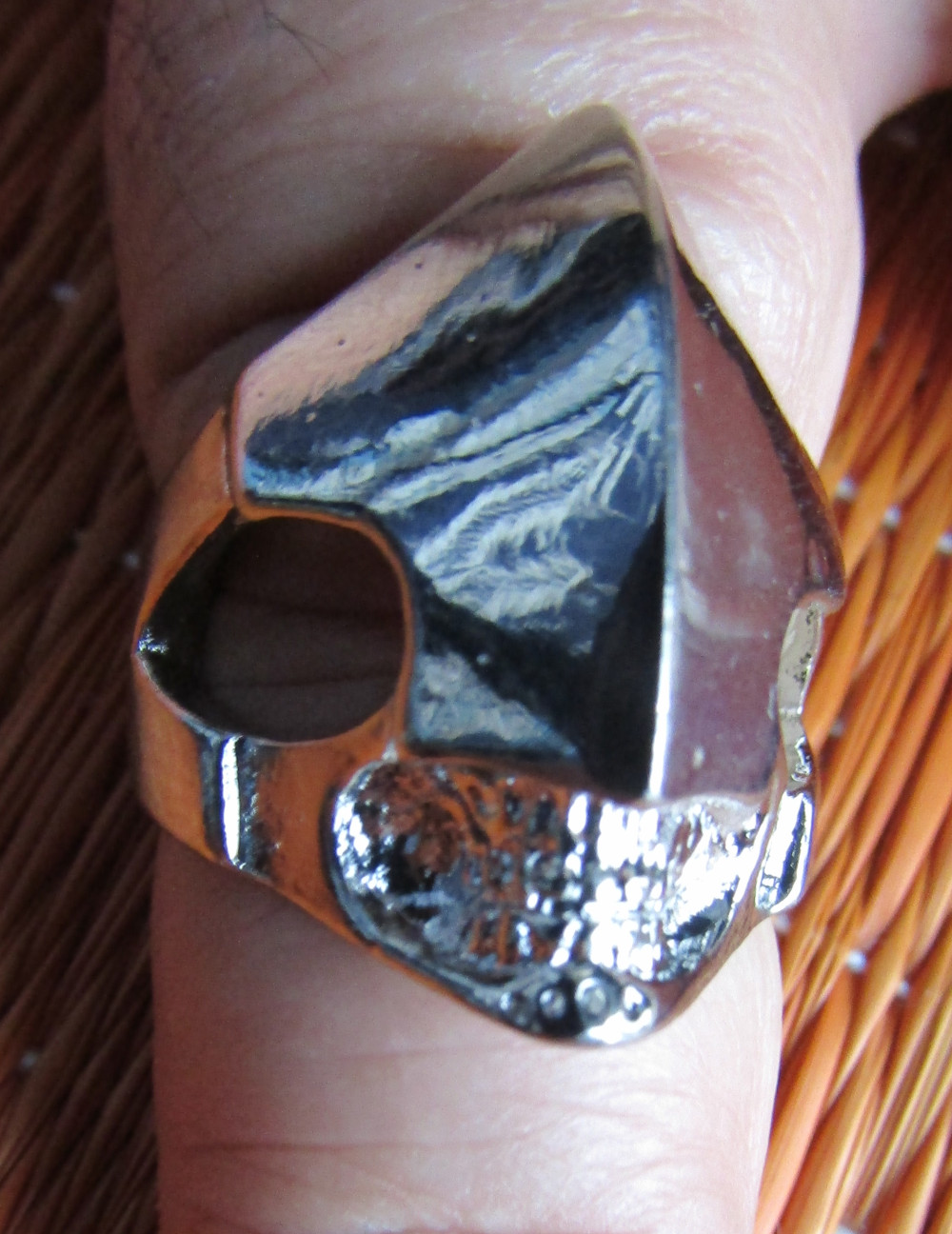 Inel Biker Ring Iron Skull