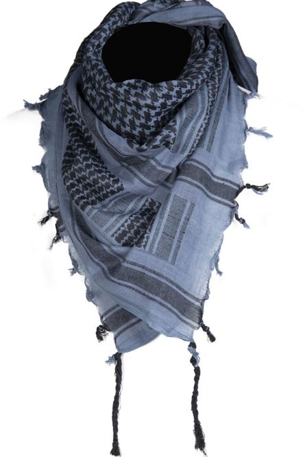 Esarfa multifunctionala Art. No. 12619400 BLUE/BLACK SHEMAGH SCARF