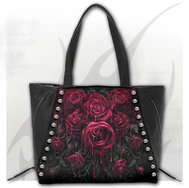 Geanta K018A306   BLOOD ROSE - Tote Bag - Top quality PU Leather Studded