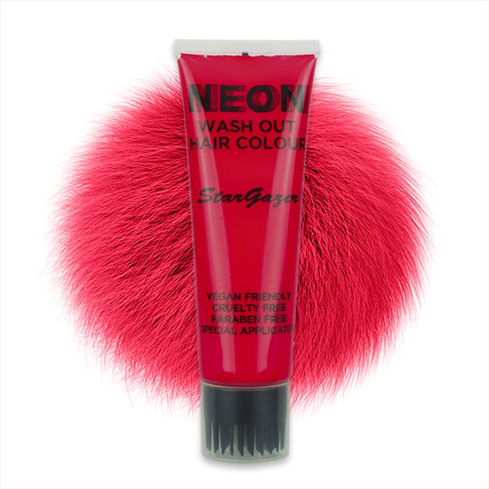 Gel de par colorant fosforescent - Neon Red Wash Out Hair Colour