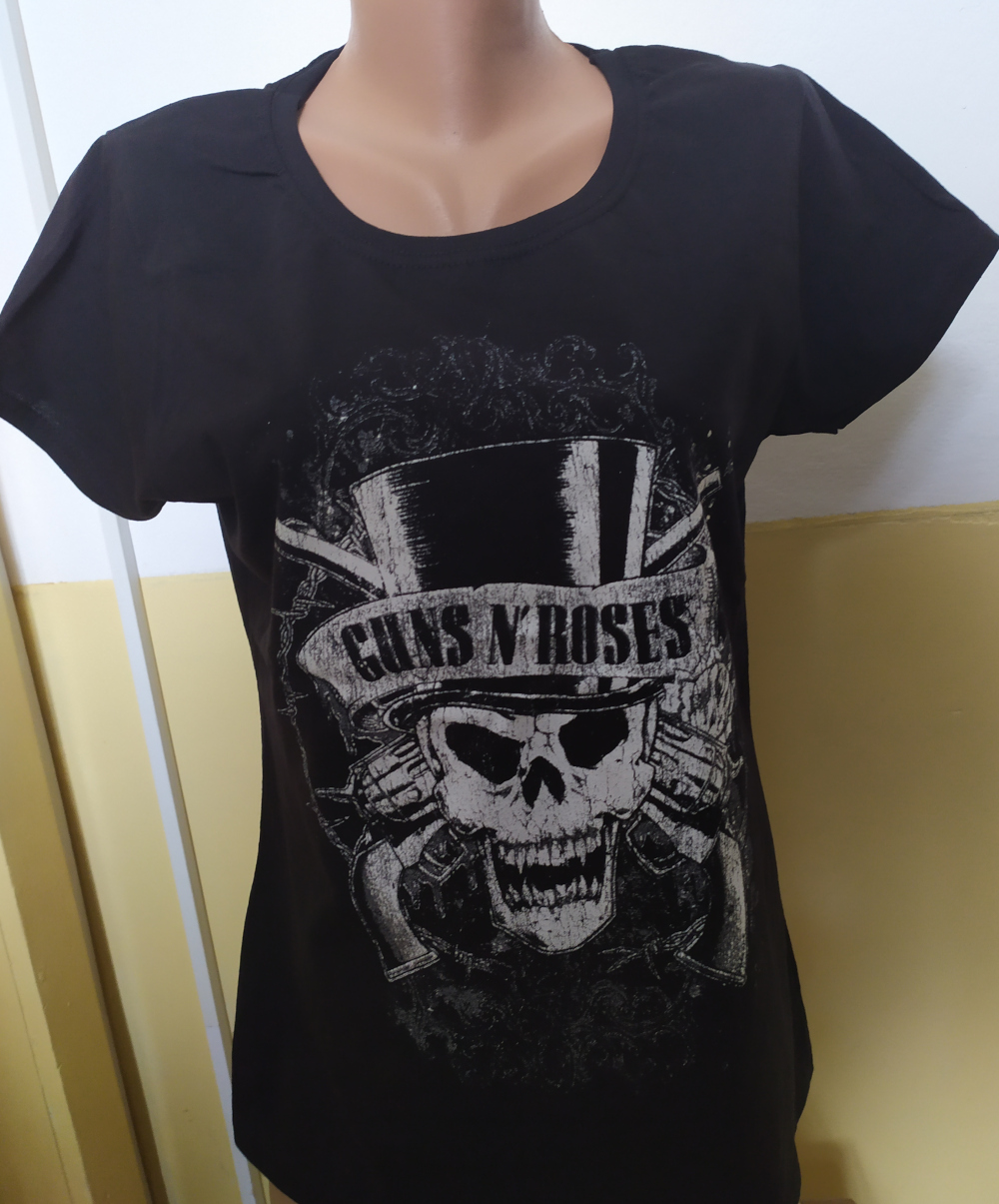 Girlie GUNS N ROSES Vintage Skull GR/FR