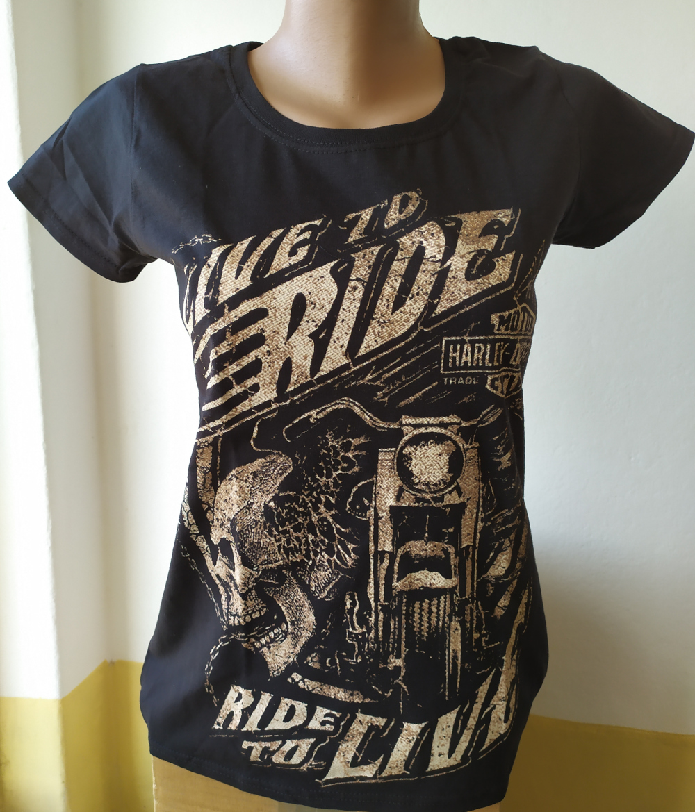 Girlie HARLEY DAVIDSON Ride to Live, Live to Ride GR/FR