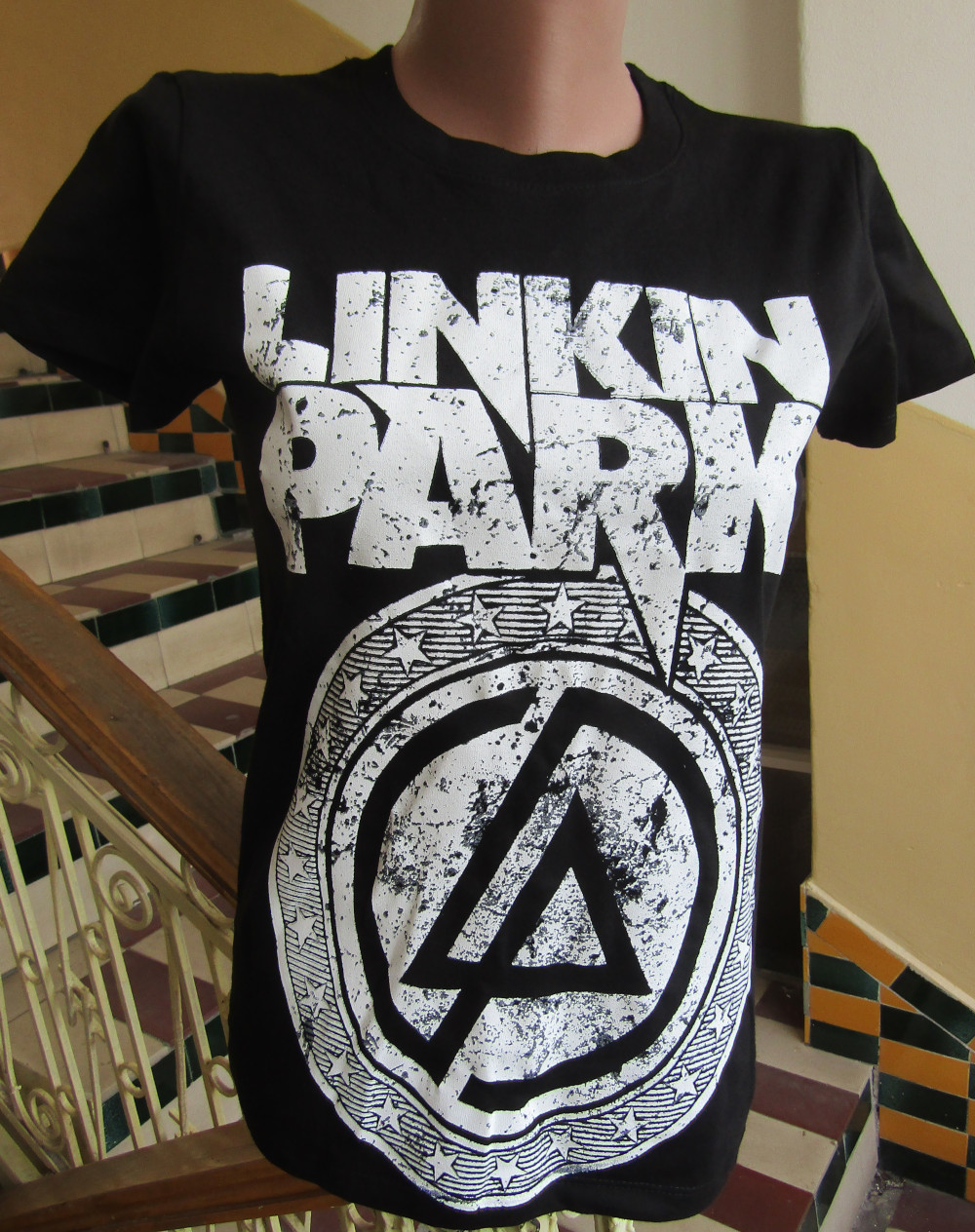 Girlie LINKIN PARK White Logo GR/FR/