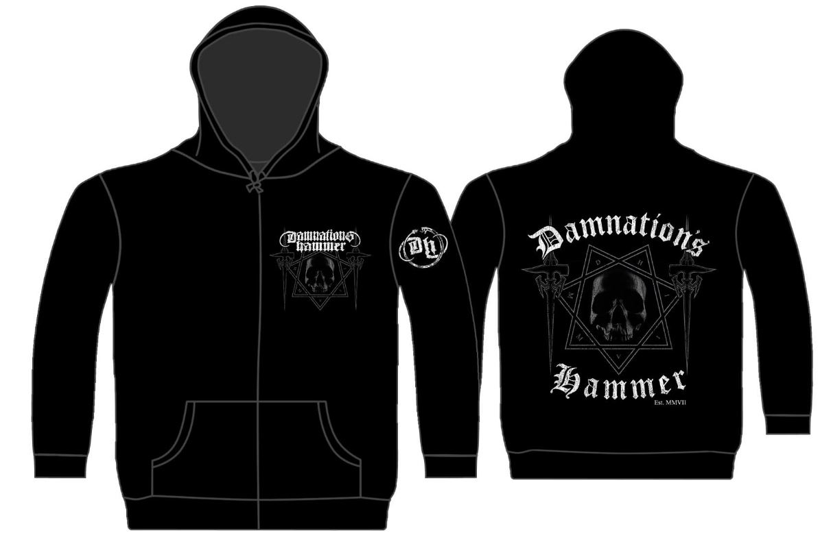 Hanorac cu fermoar DAMNATION S HAMMER - Est. MMVII