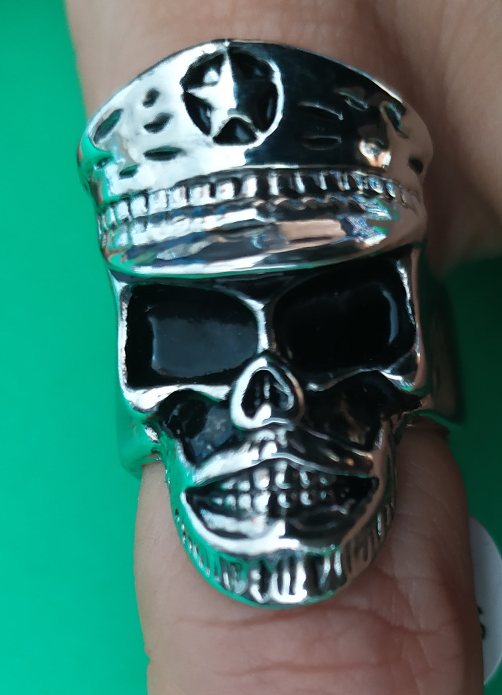 Inel Biker Ring Officer Skull