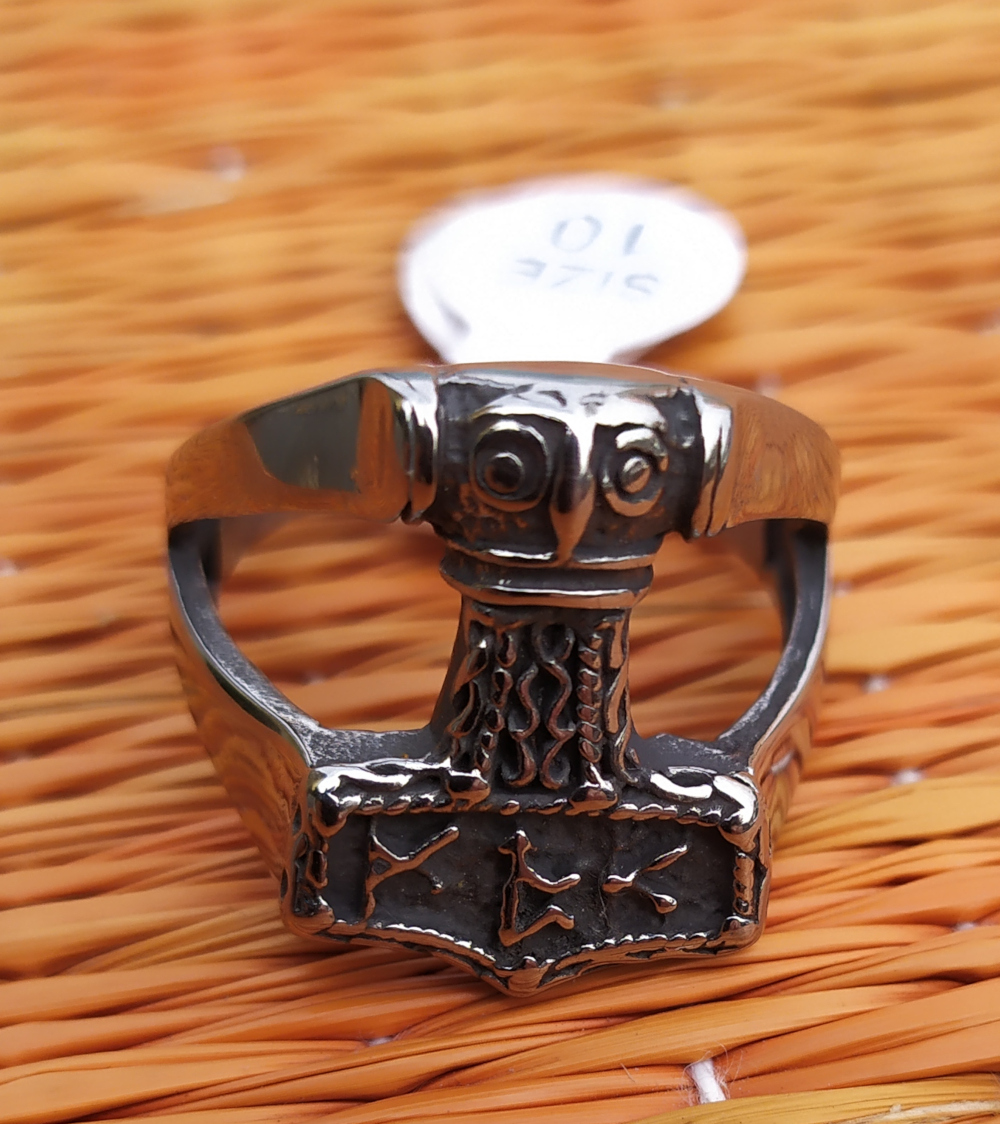 Inel de inox Biker Ring BRU35 Thors Hammer