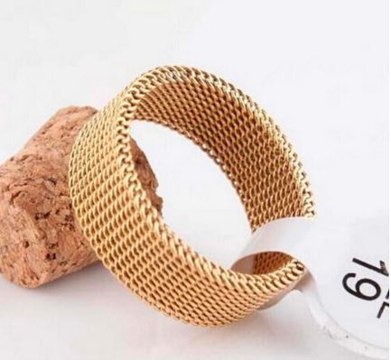 Inel mesh rose gold
